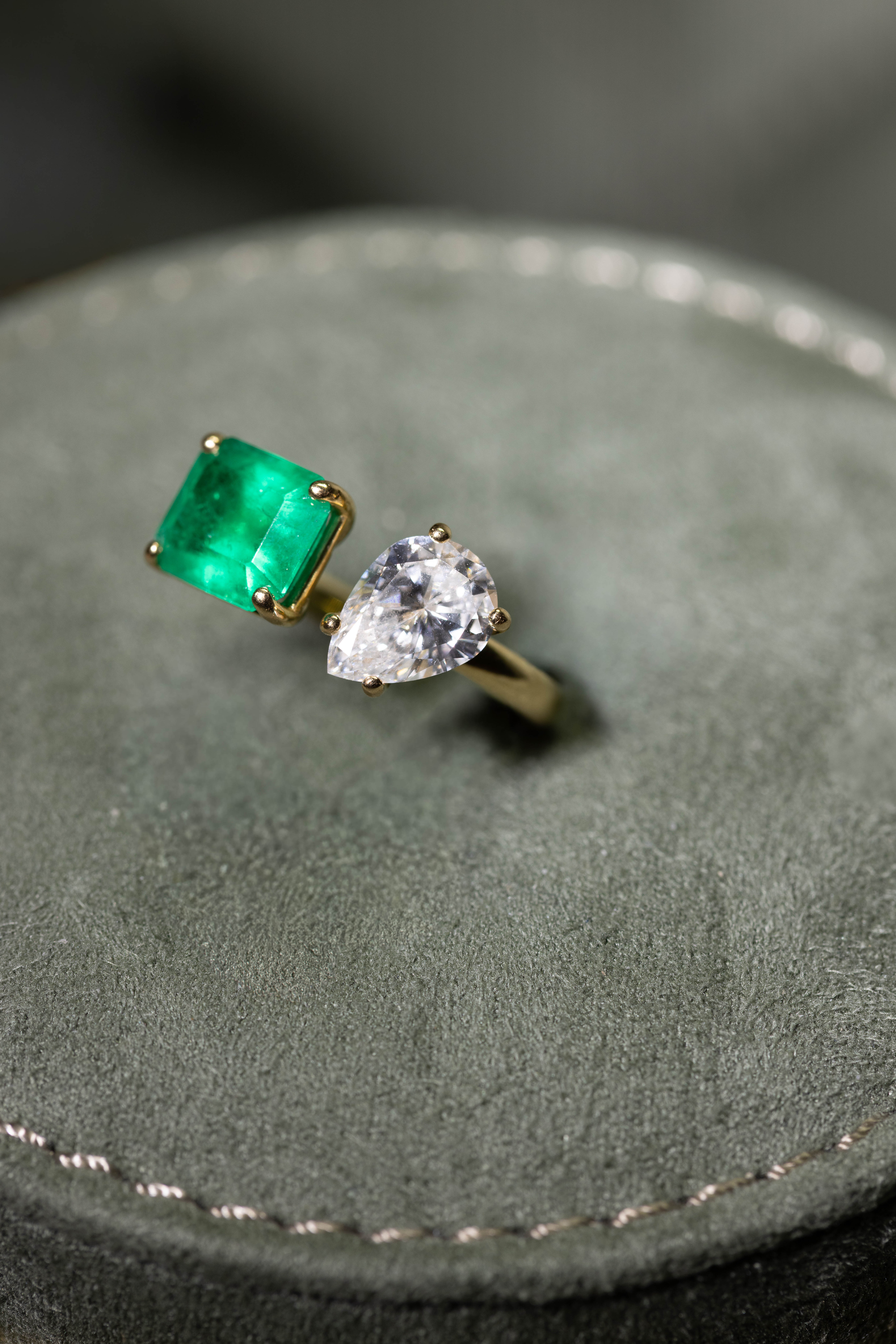Two-stone ring